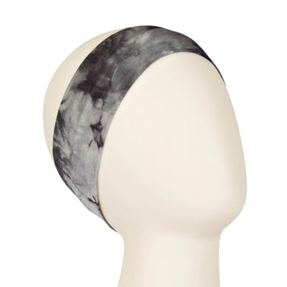 Gray Tie Dye Fitness Headband