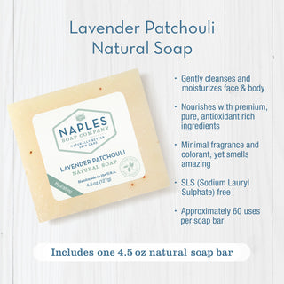 Lavender Patchouli Natural Soap Key Benefits