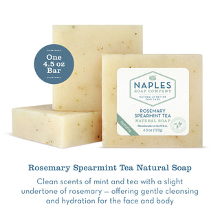 Rosemary Spearmint Tea Natural Soap Description