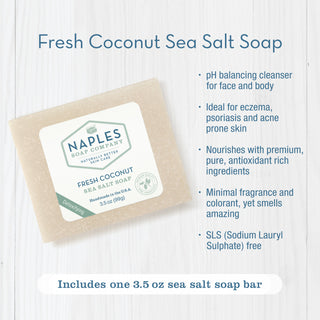 Fresh Coconut Sea Salt Soap Key Benefits