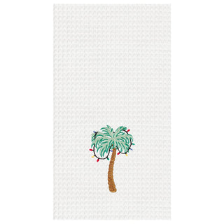 Palm Tree Lights Tea Towel