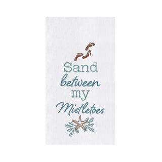 Sand Between My Mistletoes Tea Towel