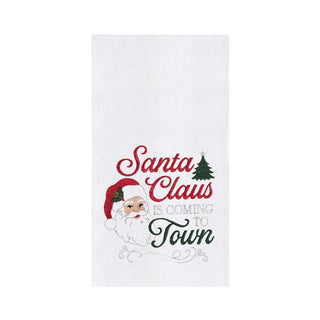 Santa is Coming To Town Tea Towel