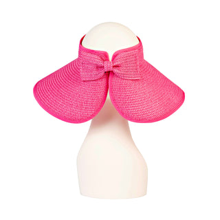 Rose Pink Foldable Travel Visor Back