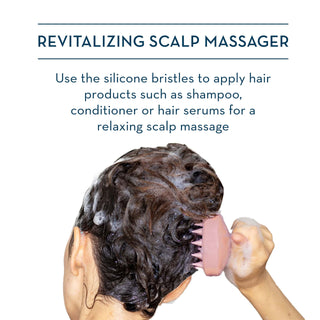 Pink Revitalizing Scalp Massager Description